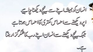 INSAN KO HAMESHA APNE SE NEECHE DAEKHNA CHAHIYE, jutt wri8s urdu quotes????????