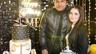 Merub Ali Birthday celebration with her fiance AsimAzhar & family friends