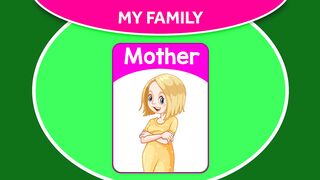 Kids Vocabulary | Learn My Family Members With Name in English for Kids