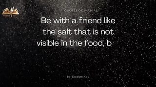 IMAM ALI a.s Sayings