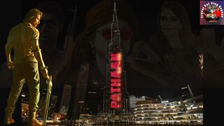 Pathaan Movie Trailer Burj Khalifa | Shahrukh Khan | Dubai | Travel-Eat-Vlog-Repeat