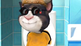Talking Tom in toilet ???????????? funny video