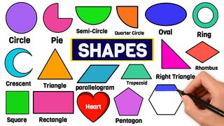 How to Draw Math 2D Geometry Shapes with Names in English