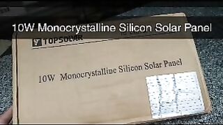 10 Monocrystaline Silicon Solar Panel   Price Rs: 4200+Dc  Whtsapp 0311-1035204