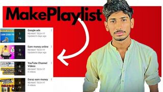 How to Make playlist on YouTube channel