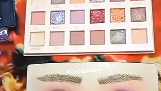 Purple and Golden shimmery makeup||makeup by mimi