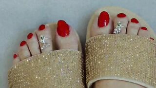 Beautiful feet's shoes