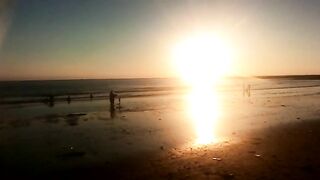 Sunset on manora beach