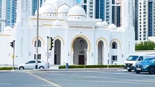 Beautiful Mosque at Burj khalifa street