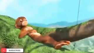 New Cartoon funny Monkey and Trunk latest 2023