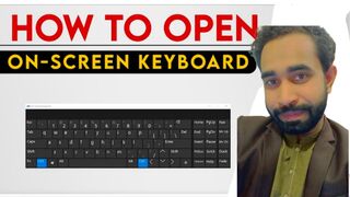 How to open on-screen keyboard in windows 7/8/10