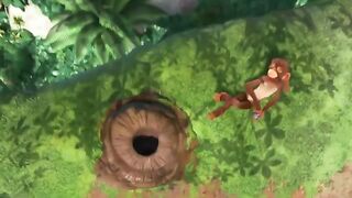 Monkey and Trunk Latest Funny Cartoon 2023