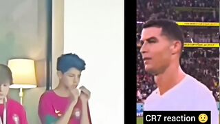 Cristiano Ronaldo jr watched Messi Vs Ronaldo match!!????