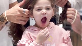 Cute baby making hair style