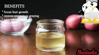 Make ONION hair oil for faster hair growth and stop hair fall.. Home made Onion and Coconut Hair Oil