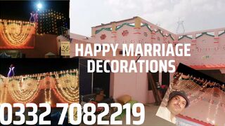 Home decorations on marriage event , lighting and stages