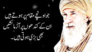 Urdu Quotes | jo unchy maqam par hoty hain | motivational quotes in urdu