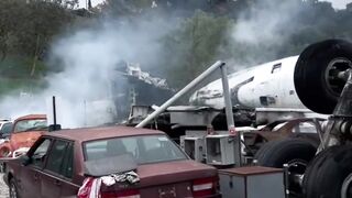 Airplane ✈️✈️crashed in mountain ????????????️????️