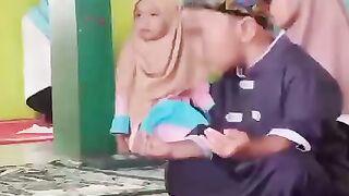 Little boy reaction in music