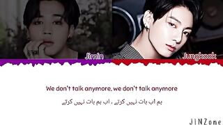 We don't  talk anymore  with urdu lyrics
