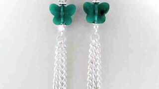 Handmade Earrings | DIY Jewellery | Pretty Green Bead Earrings