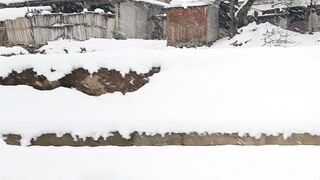 Kalam swat Road Beautiful road view snow falls