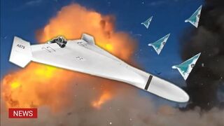 Horrible!! Massive raid of Russian UAVs Geran-2 on Ochakov