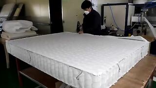 A Korean Bed Factory That Makes Mattresses Like Soft Cakes