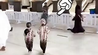 Cute little baby respect of Islam
