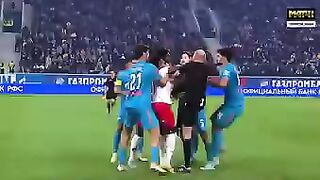 Football match extreme fight