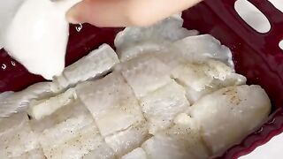 Белая рыба запечённая с сыром