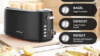 Evoloop Toaster 4 Slice with 1.7L Electric Kettles