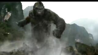 Monkey attack Monster to save people