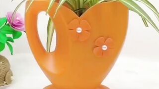 DIY Recycle Bottle Planter #flowerpotmaking #shorts #ytshorts