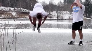 Last one to stay on ice wins the _worldcup
