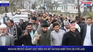 Protest at mendhar