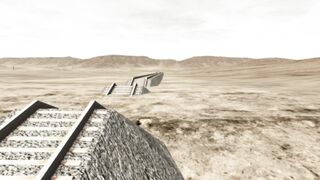 Impossible Rail Track Vs Train #1