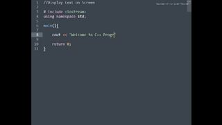 Coding: Get On Screen Output with C++/C-PlusPlus
