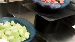 Dinner buffet at Danat Al Ain Resort UAE Fizza Salah