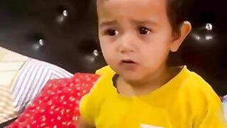 iritated baby funny