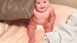 Baby laughing video