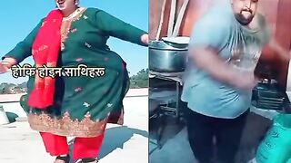 Funny fat dance