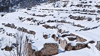 Natural beauty of swat snow ❄️ #snow