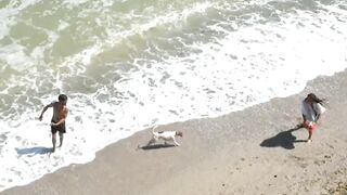 Enjoying at beach with ????