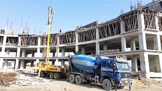 Colun pouring work video