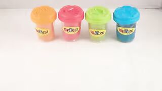 Learn color with clay play doh for Kids