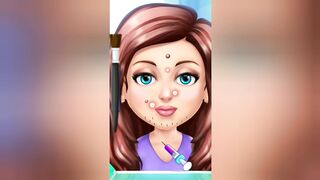 A young girl beauty treatment