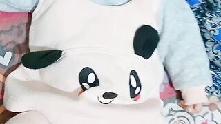 Baby smiles