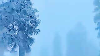 Heavy snowfall in Kashmir