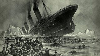Titanic - Stern Sinks Scene